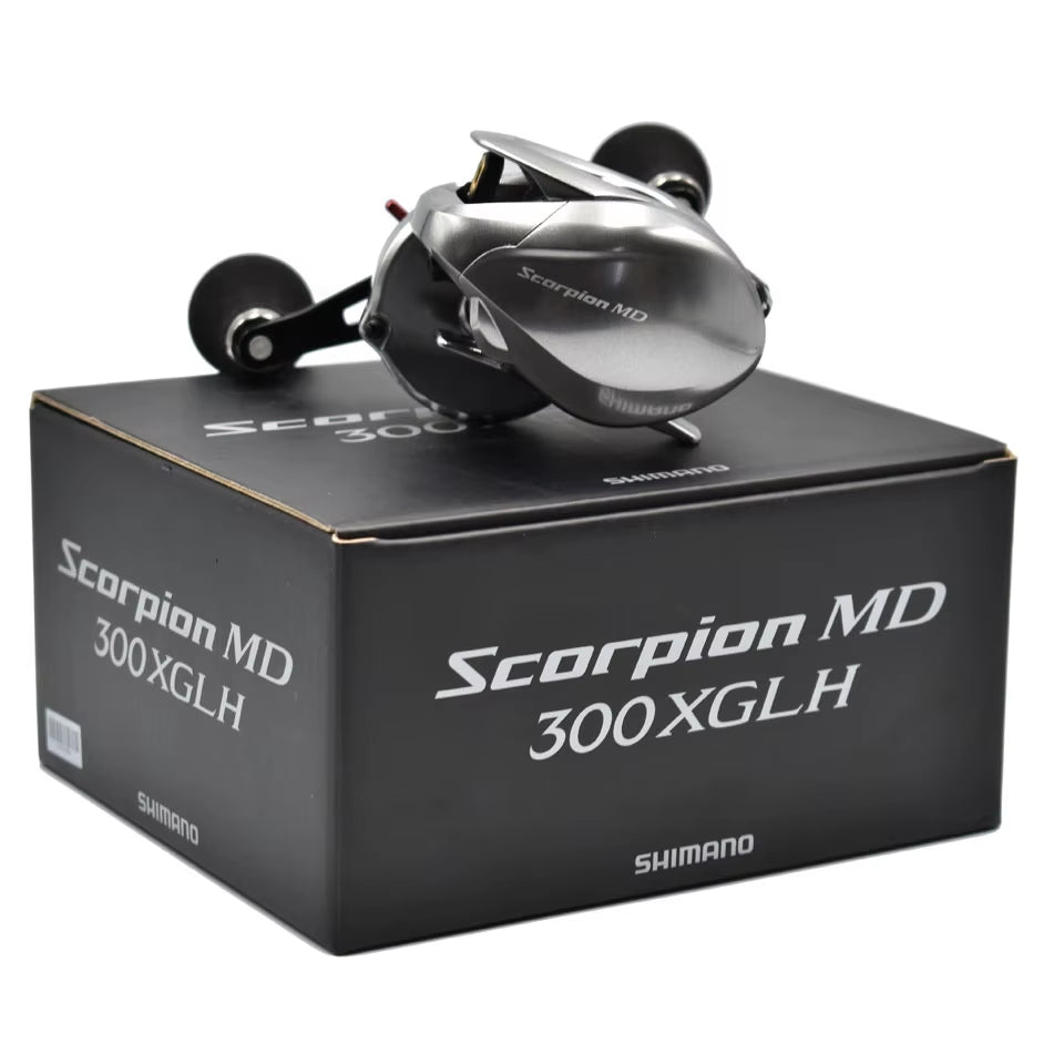 2021 Novo Shimano Escorpião Dc/Md Carretel De Pesca Baitcaster 6.2:1/7.4:1/8.5:1 7 + 1Bb 5.5 Kg Carretel De Luz Elétrica Jagane Corpo Mgl Carretel