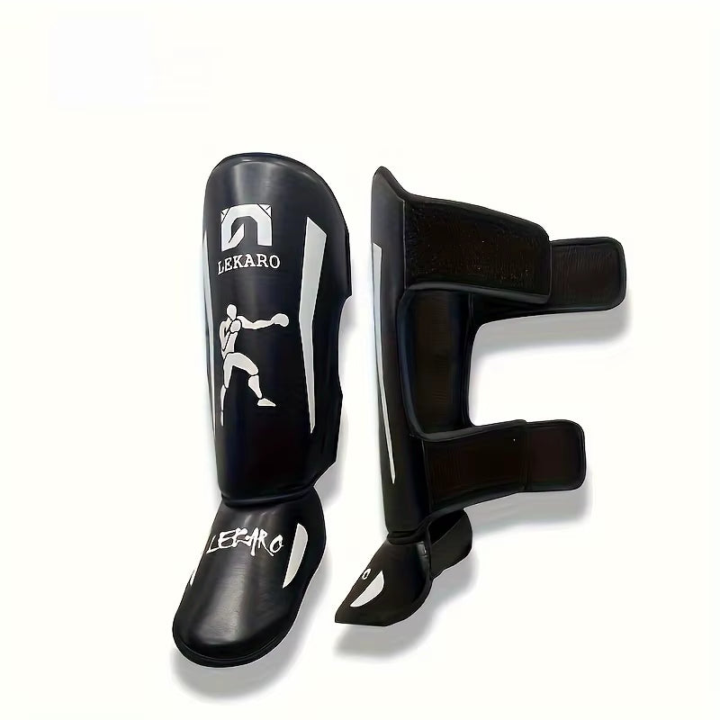 Adult Fighting Shin Guards, Fighting Shin Guards for Fighting Competitions, PU Muay Thai, Sanda Leg Protection Sleeves