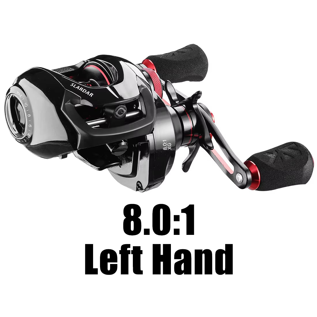 Seaknight-Slardar Series Baitcasting Fishing Reel, Sistema De Freio Magnético, Fibra De Carbono, Latão Gear, Drag 18LB, 7.0:1, 8.0:1, 190G