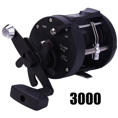 Sougayilang Carretel De Pesca Corrico, Carretel De Liga De Alumínio, Tambor De Água Salgada, Carretel De Pesca 3 + 1Bb 3.8:1, Arrasto Máximo 25Kg, Ferramenta De Pesca