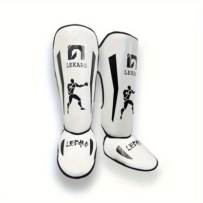 Adult Fighting Shin Guards, Fighting Shin Guards for Fighting Competitions, PU Muay Thai, Sanda Leg Protection Sleeves